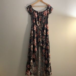 Floral Print Maxi Romper